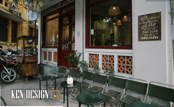 thiết kế quán cafe bình dân